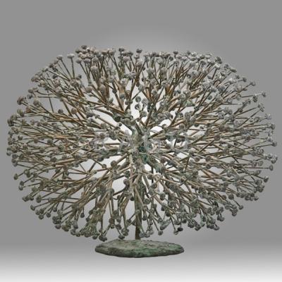 Appraisal: HARRY BERTOIA - Untitled sculpture Bush Pennsylvania s Patinated bronze