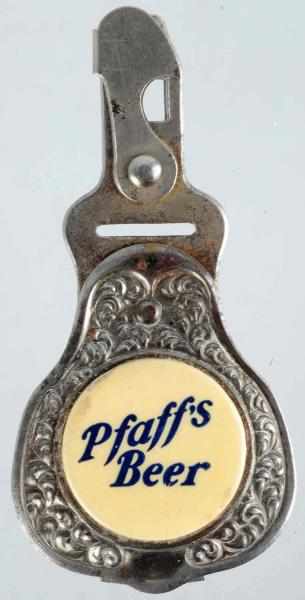 Appraisal: Pfaff's Beer Fob With working slide Nice celluloid insert Just