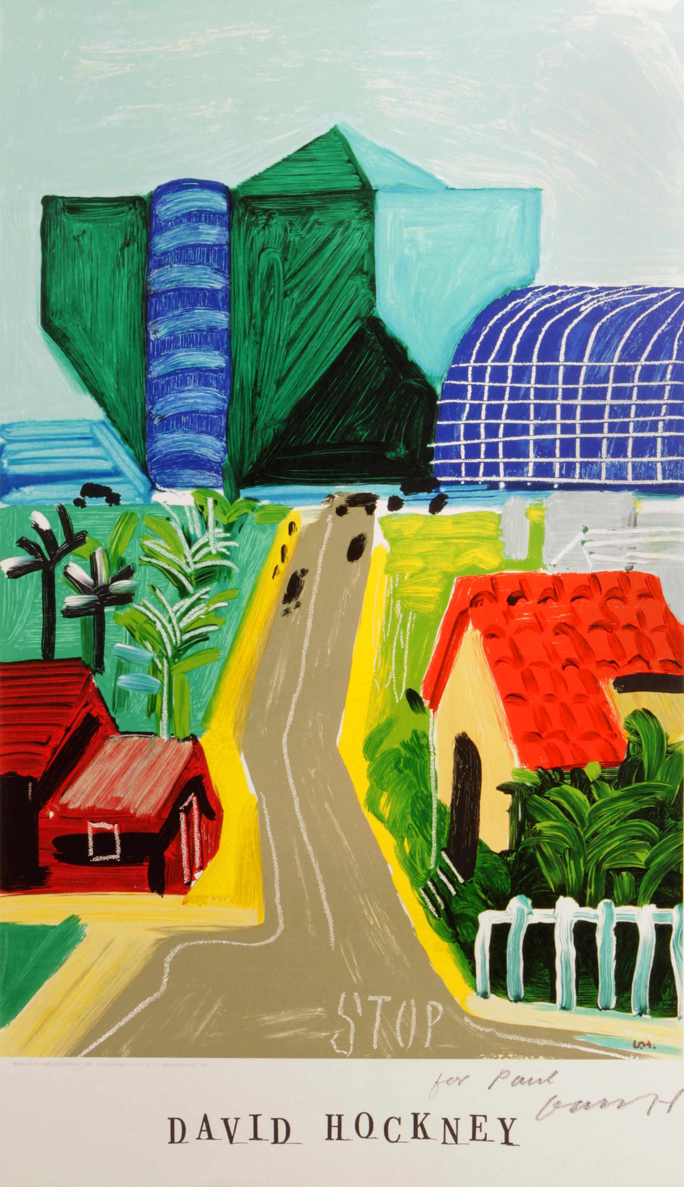 Appraisal: David Hockney British born David Hockney Hancock Street West Hollywood