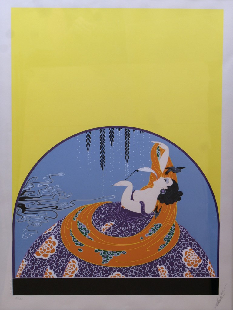 Appraisal: Erte - serigraph After the Rain pencil signed and numbered