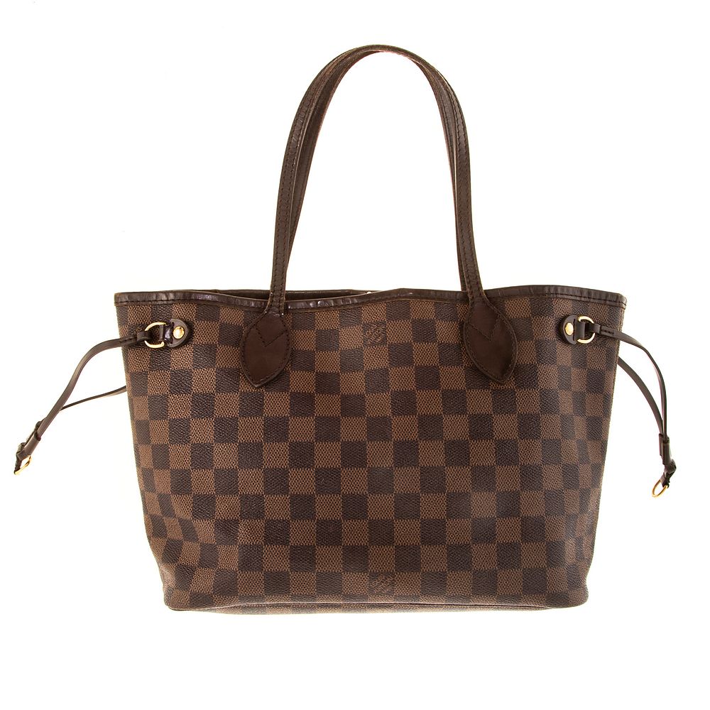 Appraisal: A Louis Vuitton Damier Ebene Neverfull GM A brown and