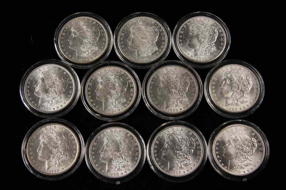 Appraisal: COINS - Morgan silver dollars S S S O O