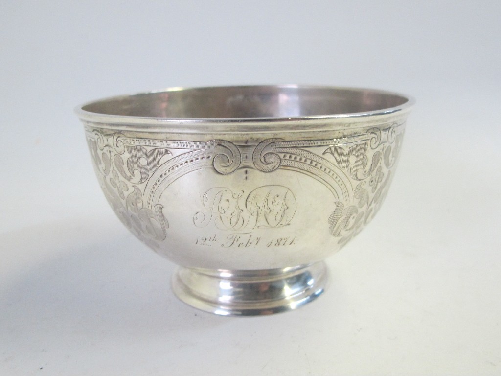 Appraisal: Silver christening bowl Sheffield