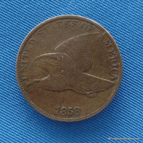 Appraisal: Flying Eagle Penny CoinA pre Civil War era penny with