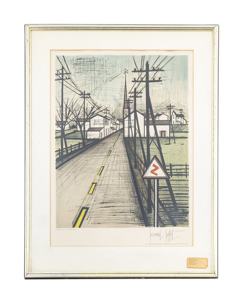 Appraisal: Bernard Buffet French - La Grande Route Bernard Buffet French