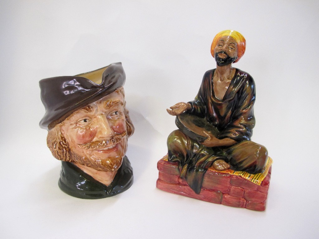 Appraisal: Royal Doulton figure Mendicant HN and a Royal Doulton large