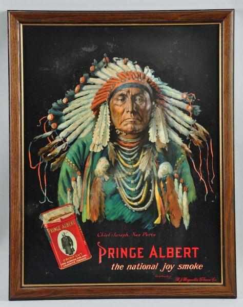 Appraisal: Prince Albert Tobacco Tin Sign Description The classic beautiful colorful