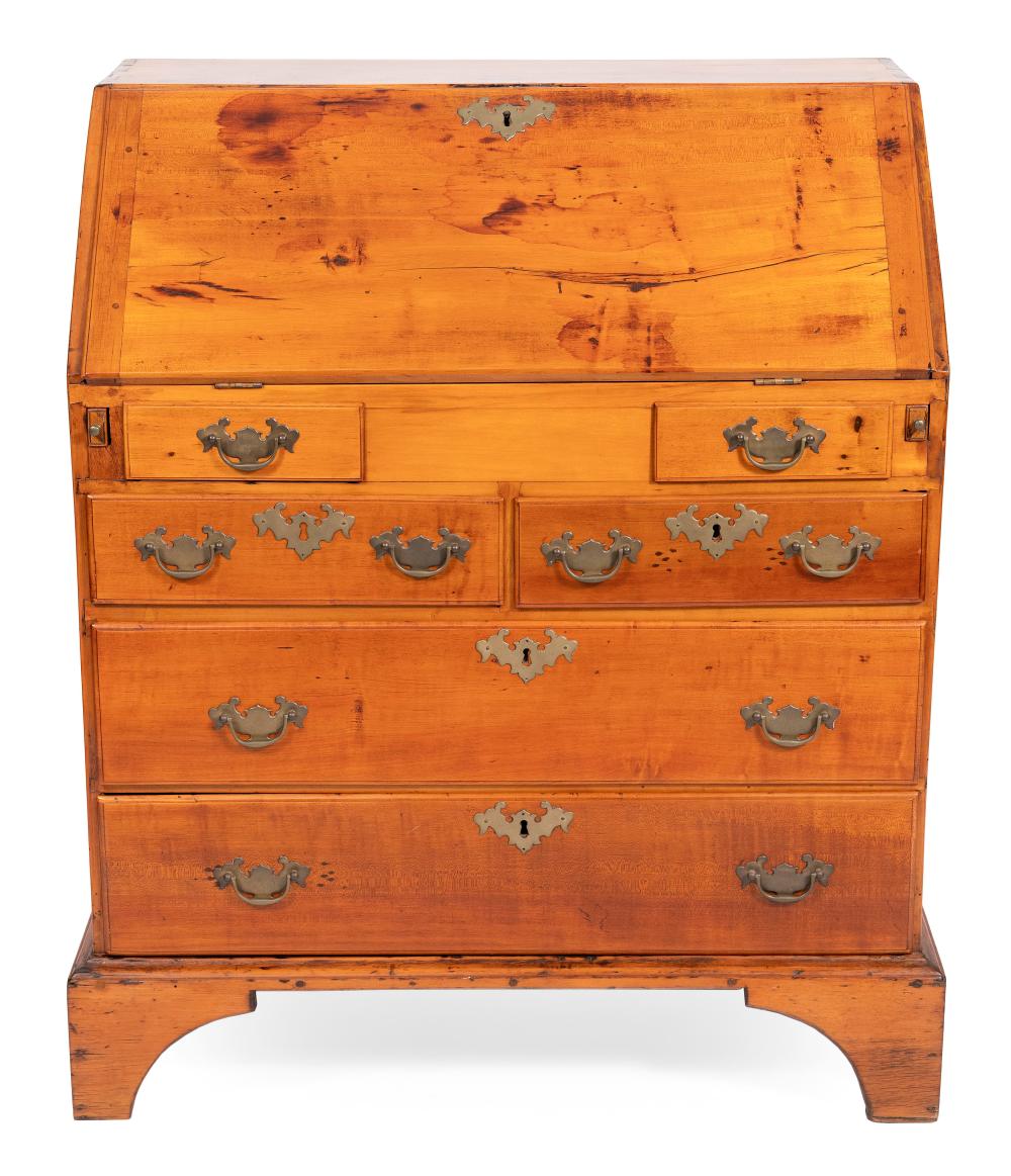 Appraisal: CHIPPENDALE SLANT-LID DESK NEW ENGLAND LATE TH CENTURY HEIGHT WIDTH