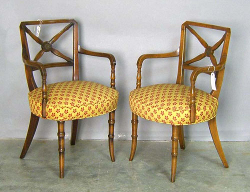 Appraisal: Pair of Regency armchairs