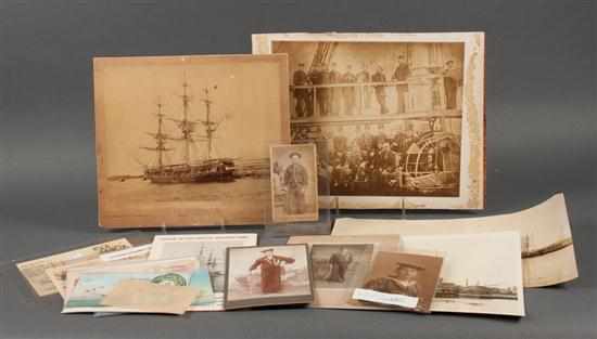 Appraisal: Photographs Assortment of vintage images and ephemera related to the