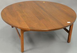 Appraisal: Gunlocke Chair Co round Danish coffee table ht in dia