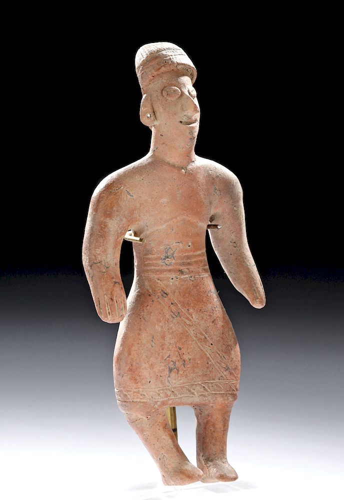 Appraisal: Fine Colima Pottery Standing Male Figure Pre-Columbian West Mexico Colima