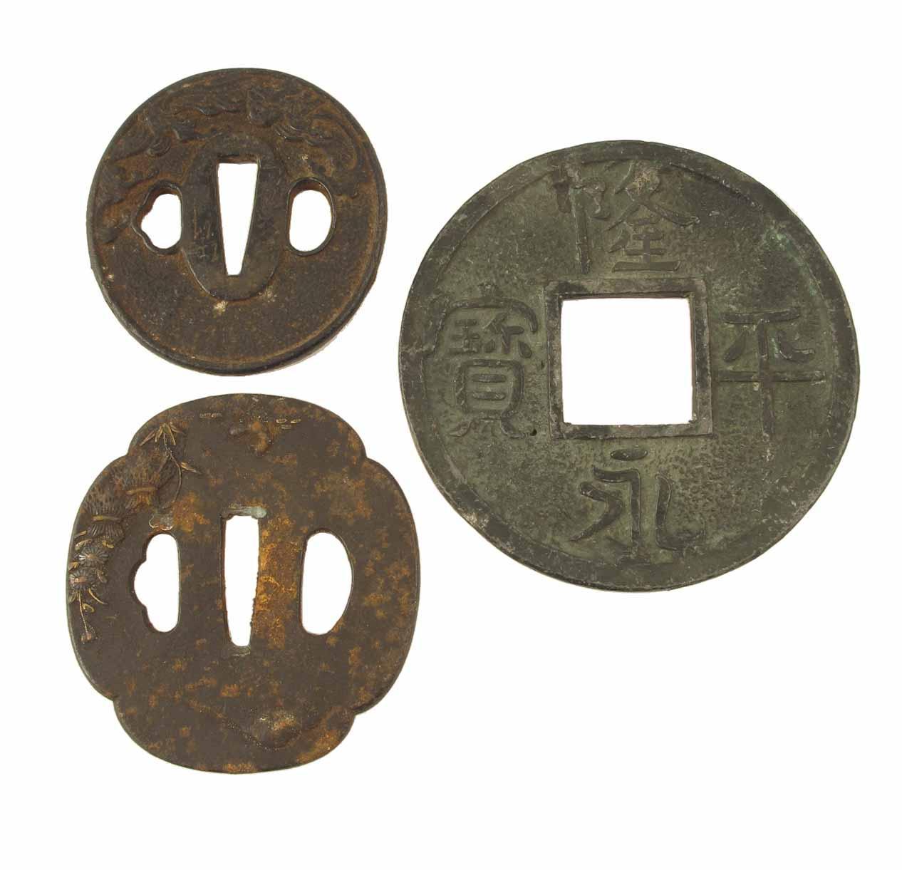 Appraisal: Two th century Japanese Tsuba