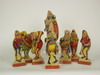 Appraisal: STAND-UP TOYS - Lot of nine paper lithographs on wood