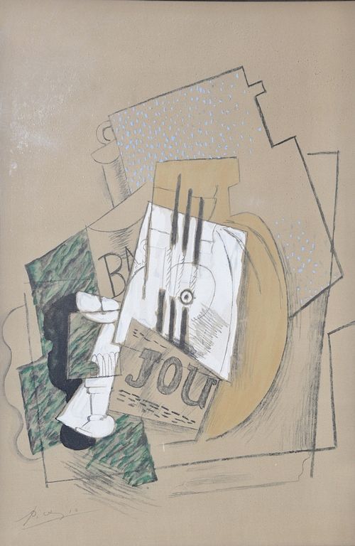 Appraisal: Pablo Picasso - lithograph in colors Jou from Papier Coll