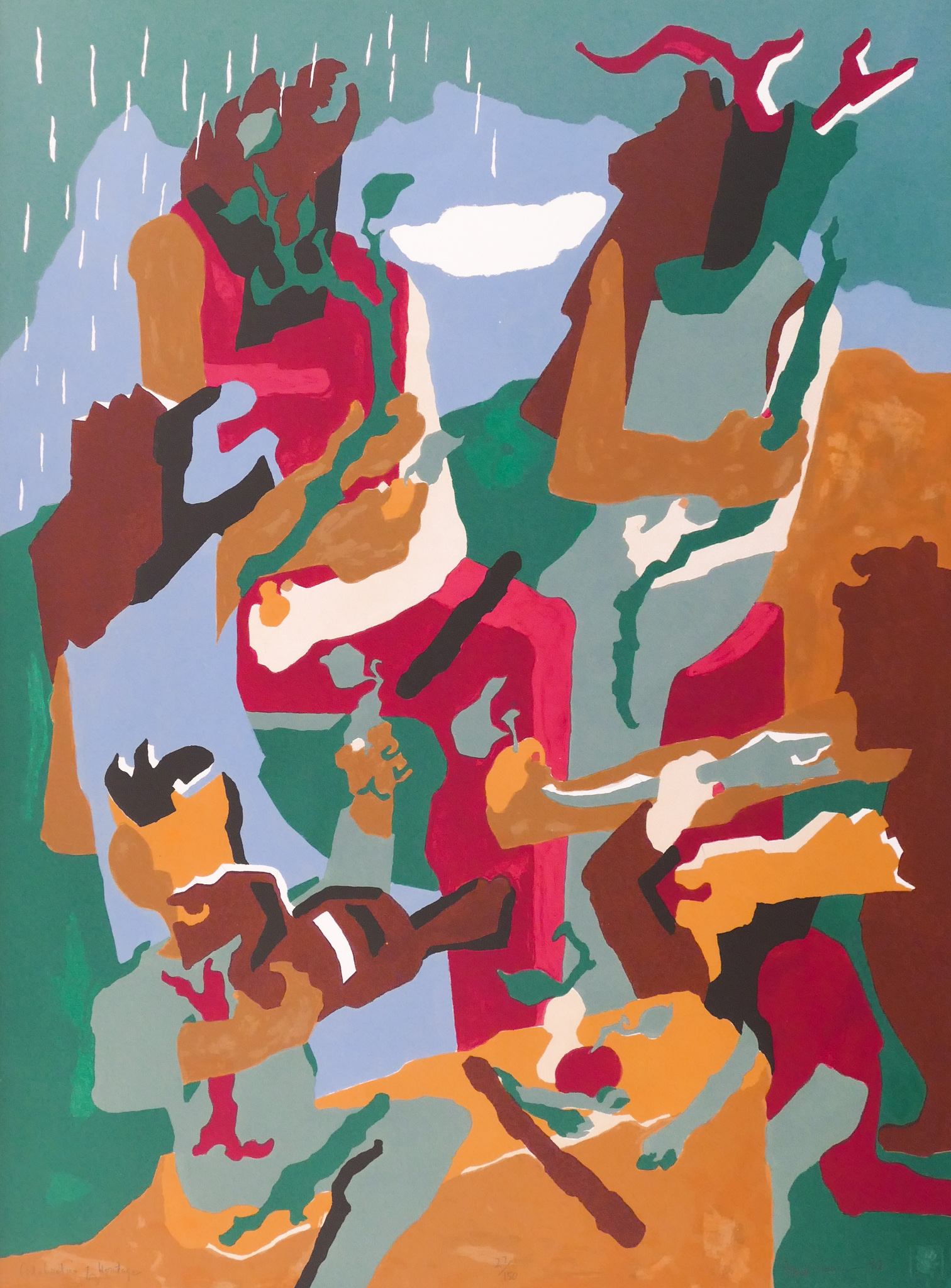 Appraisal: Jacob Lawrence - American ''Celebration of Heritage'' Lithograph on BFK