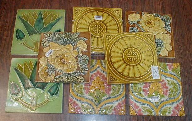 Appraisal: Two pairs of Minton tiles and two other pairs of