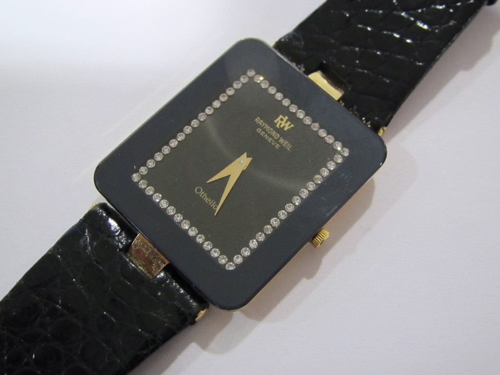 Appraisal: A ladies ct gold plated Raymond Weil wrist watch with