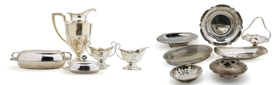 Appraisal: A Collection of American Silverplate Serving Articles Height of first