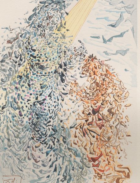 Appraisal: SALVADOR DALI SPANISH - x image x paper The Dust