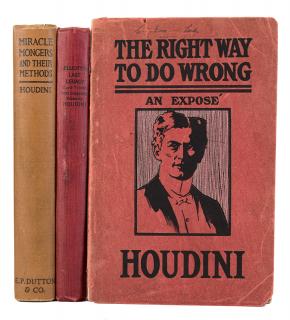 Appraisal: Houdini Harry Three Volumes by Houdini Houdini Harry Ehrich Weiss