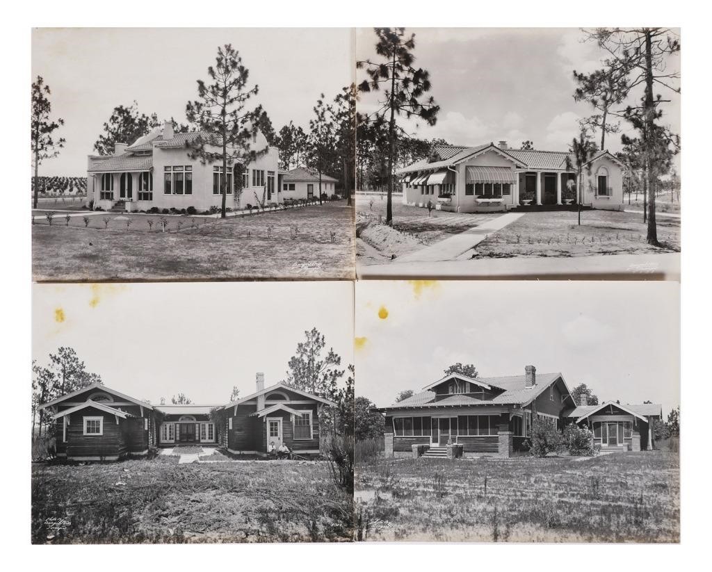 Appraisal: Lot of four antique Burgert Bros photographs mounted on linen