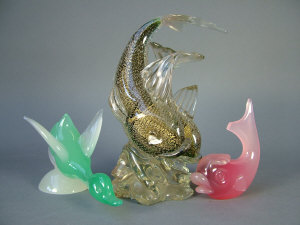 Appraisal: In the style of Archimede Seguso a Murano glass figural