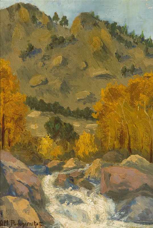 Appraisal: Alexis M Podchernikoff - Pasadena CA River Running Through a