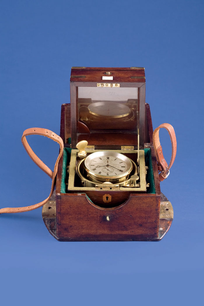 Appraisal: BRASS-BOUND MAHOGANY CASED -HOUR MARINE CHRONOMETER CHARLES FRODSHAM LONDON CIRCA