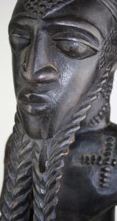 Appraisal: Ca African Carved Wood Male Figure Ca African carved wood