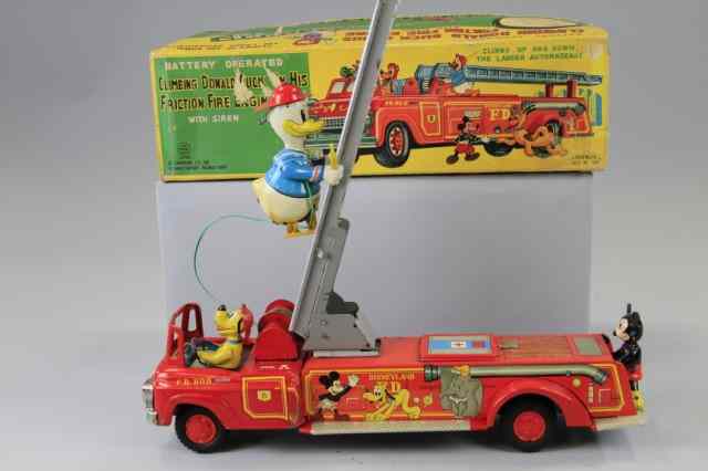 Appraisal: BOXED CLIMBING DONALD ON FIRE ENGINE Copy Walt Disney Prod