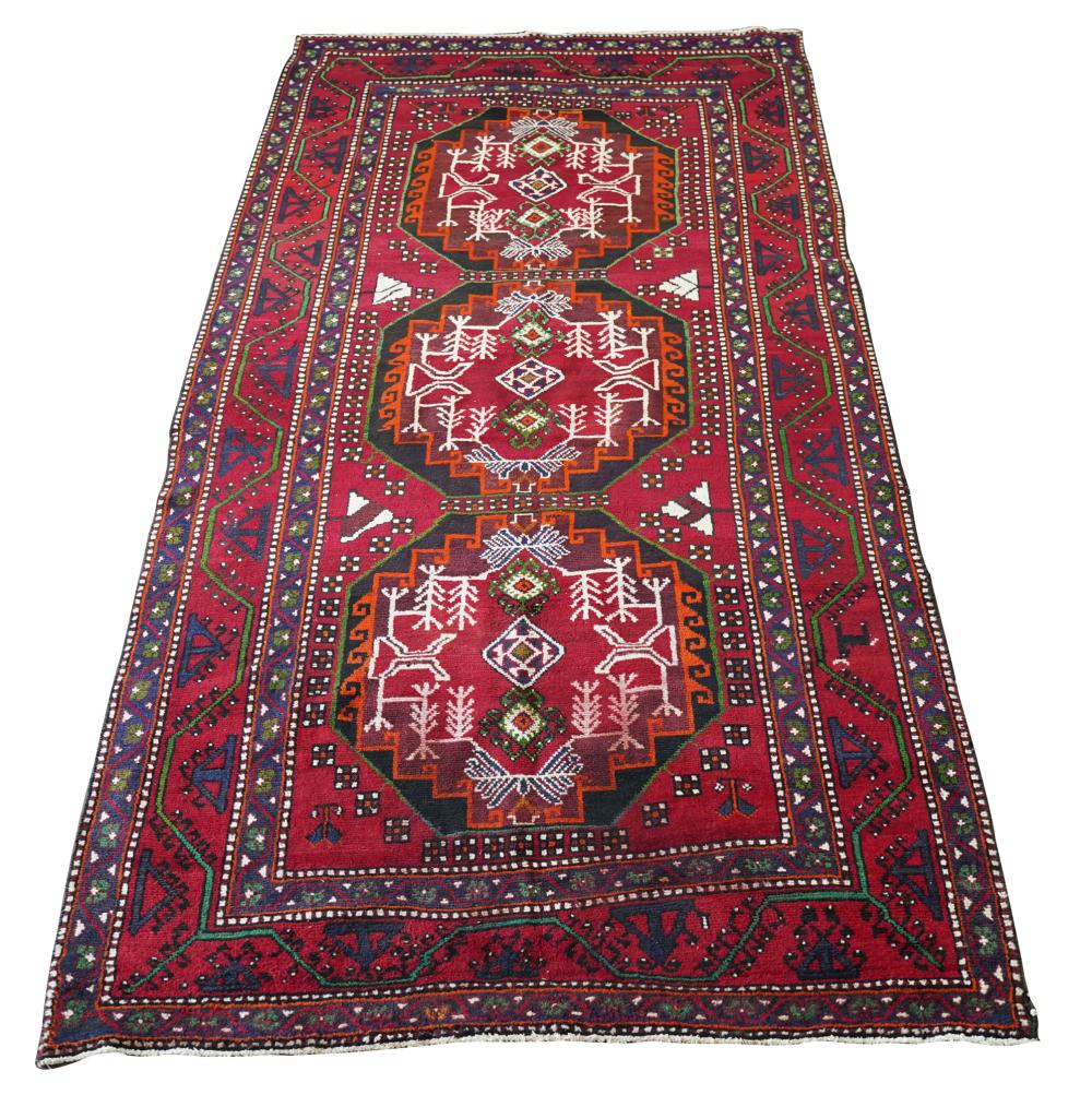 Appraisal: LORI PERSIAN RUGwool geometric pattern ' x ' Condition