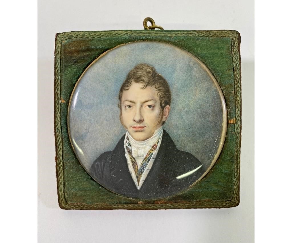 Appraisal: Luigi Persico Italian American - miniature portrait of a young