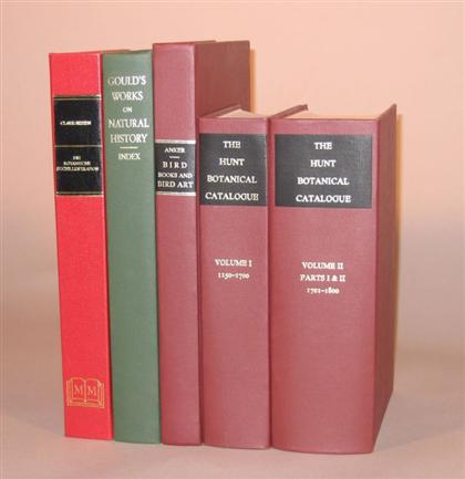 Appraisal: vols Natural History Reference - Martino Reprints Anker Jean Bird