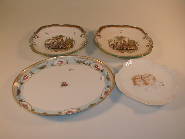 Appraisal: A pair of Hammersley Manilla pattern plates of moulded form