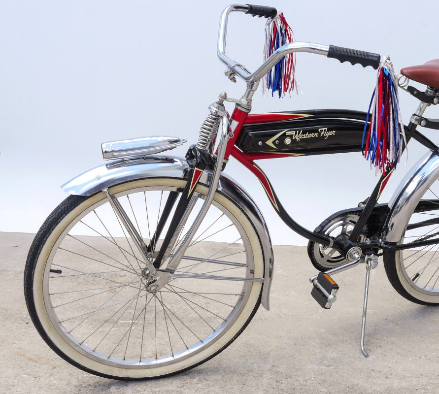 Appraisal: WESTERN FLYER PERSONS SPECIAL EDITION BICYCLE With horn and integrated