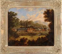 Appraisal: ATTRIBUTED TO VICTOR DE GRAILLY American - VALLEY MILL Oil