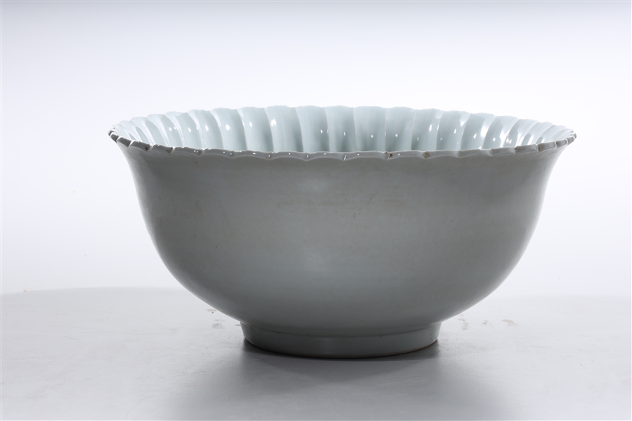 Appraisal: Chinese glazed porcelain chrysanthemum bowl x approx