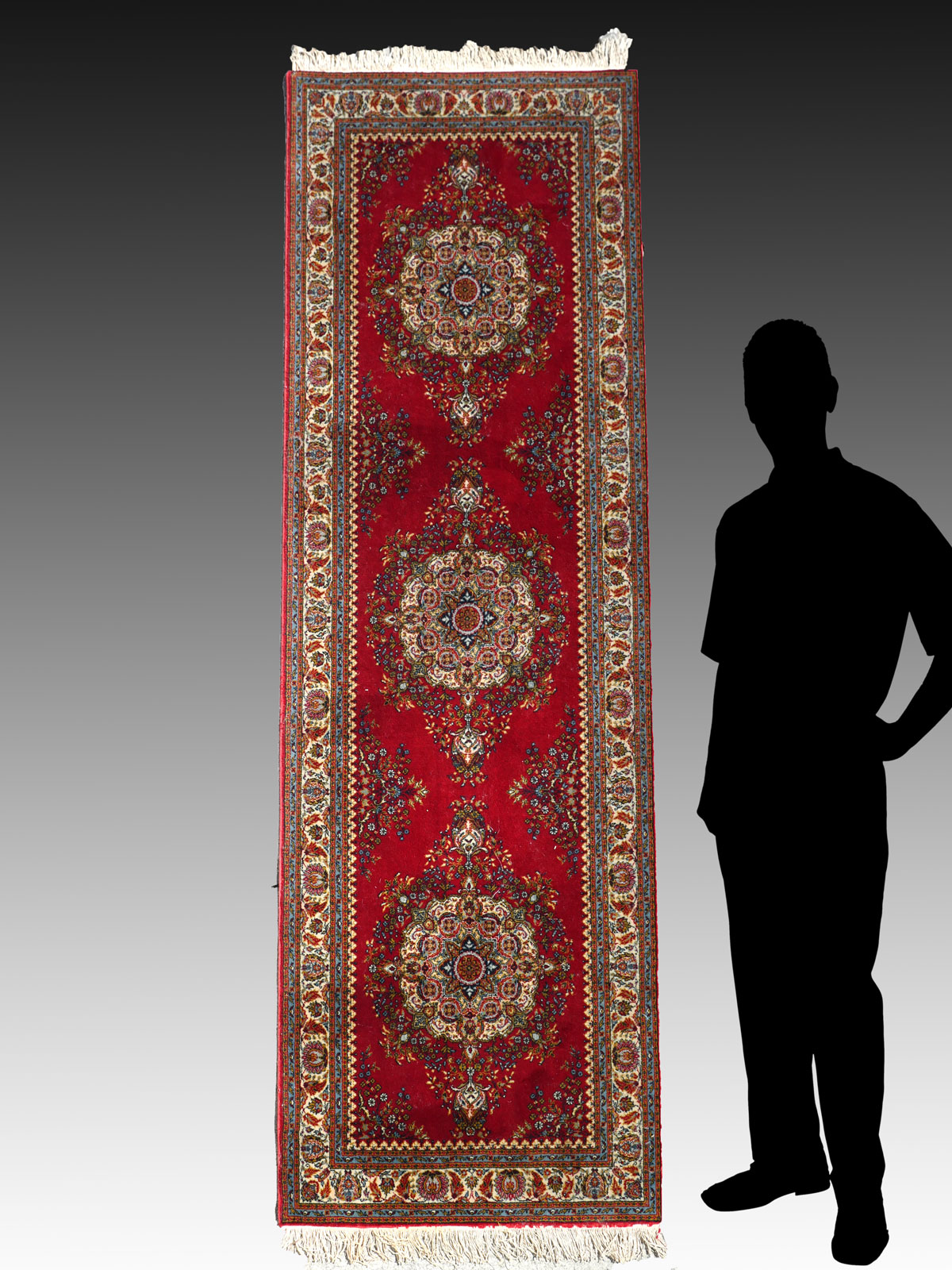 Appraisal: TURKISH MACHINE WOVEN WOOL RUNNER ' '' X ' ''