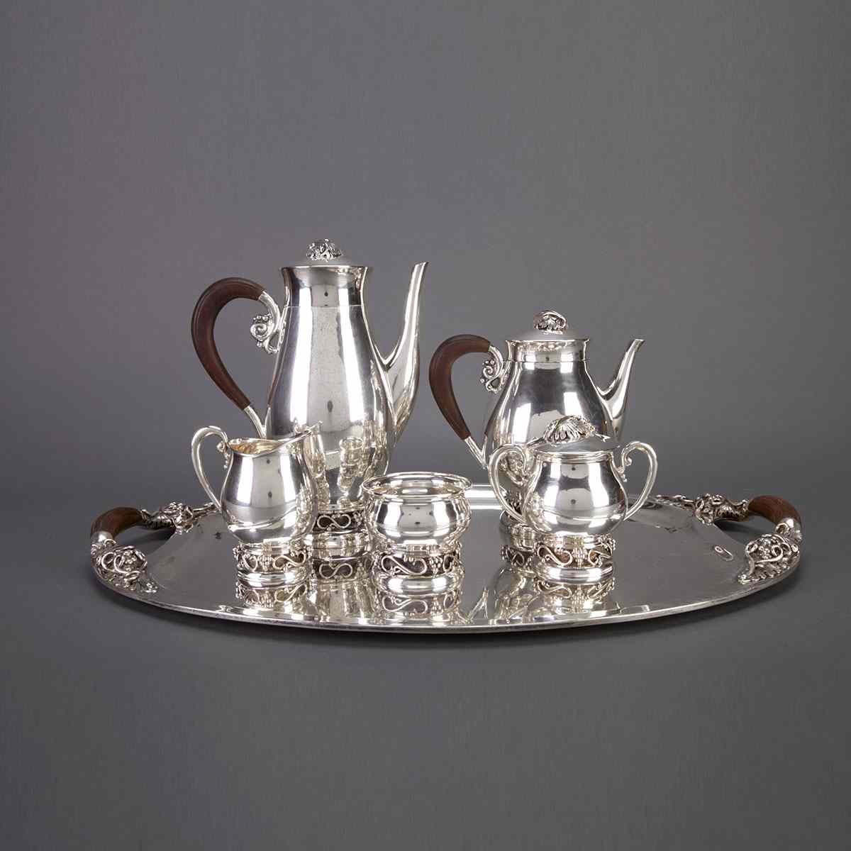 Appraisal: Mexican Silver Tea and Coffee Service Codan and Avanti Mexico