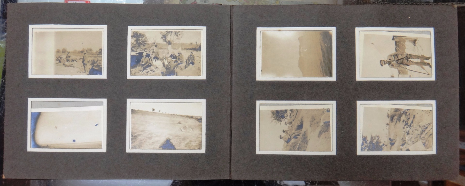 Appraisal: GALLLIPOLI - framed loose military photos x ins within mounts