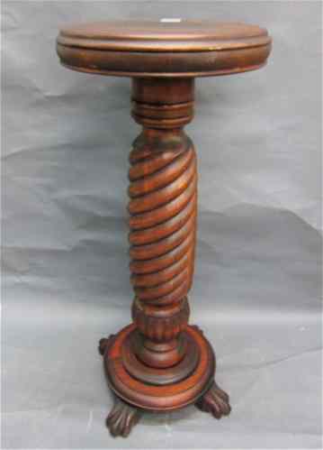 Appraisal: LATE VICTORIAN MAHOGANY PEDESTAL American c having a round top