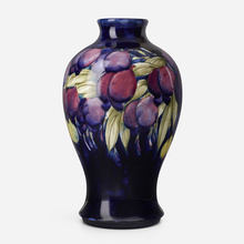 Appraisal: Moorcroft Pottery Large Wisteria vase c - glazed earthenware h