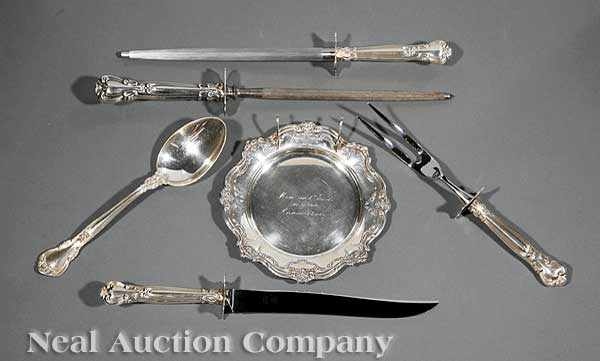 Appraisal: A Group of Gorham Chantilly Pattern Sterling Silver Serving Pieces