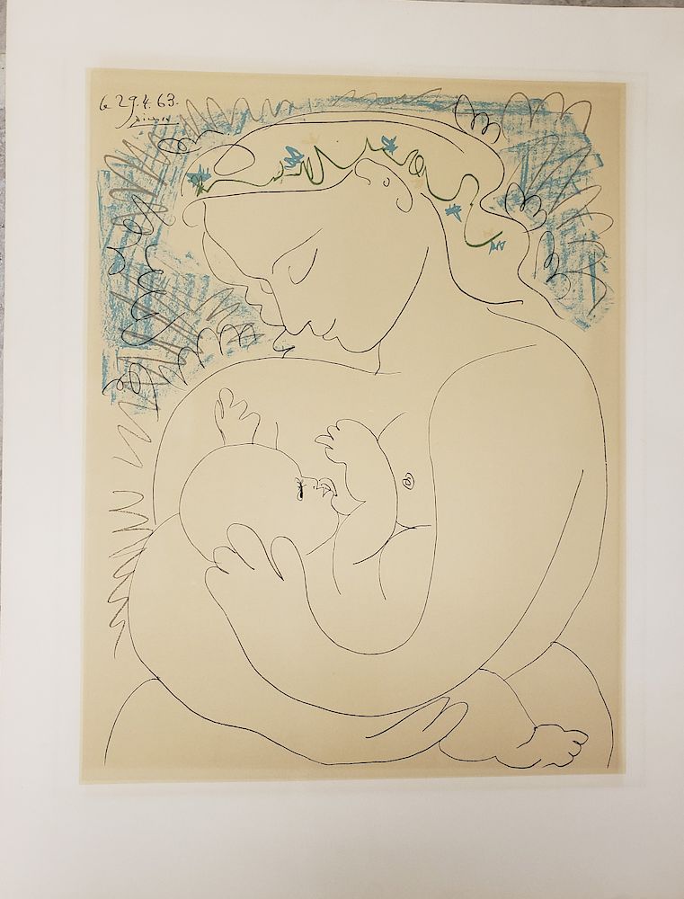 Appraisal: Pablo Picasso Maternity Mother and Child Lithograph Pablo Picasso Spain