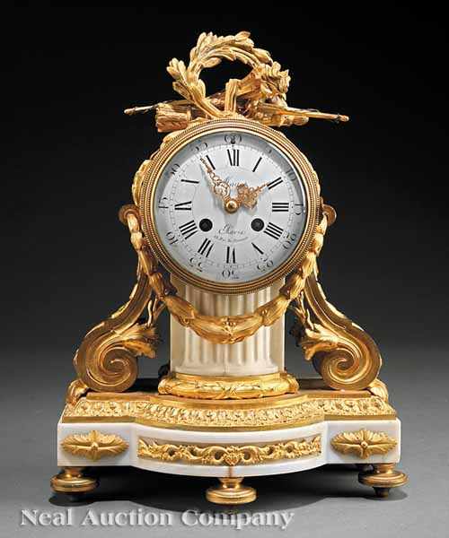 Appraisal: A Fine Napoleon III Gilt Bronze and Marble Mantel Clock