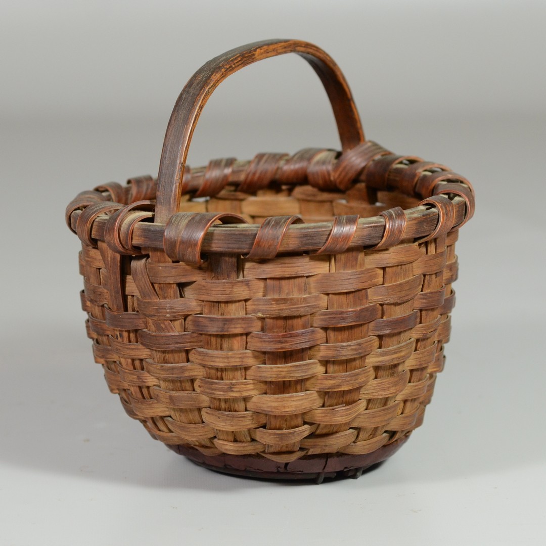 Appraisal: Round Basket wood and wire bottom diameter h RCA LLC