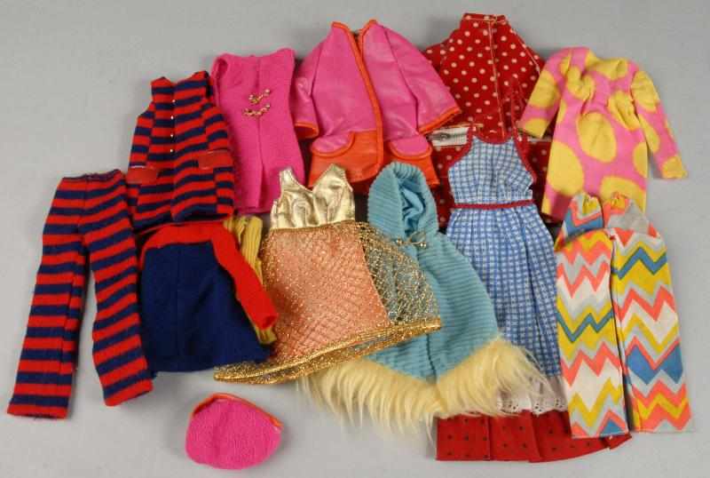 Appraisal: Lot of Francie Doll Mod Fashions Description Dating - including