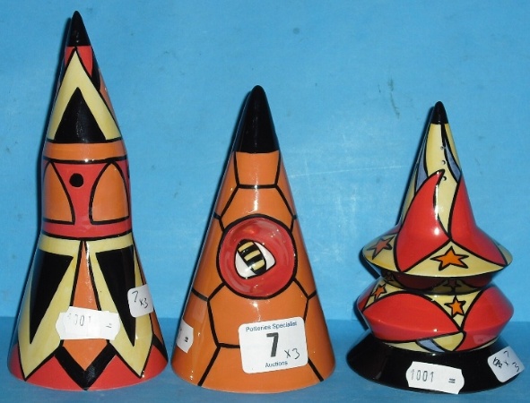 Appraisal: Lorna Bailey limited edition Shakers Bewitched Rocket and Beehive