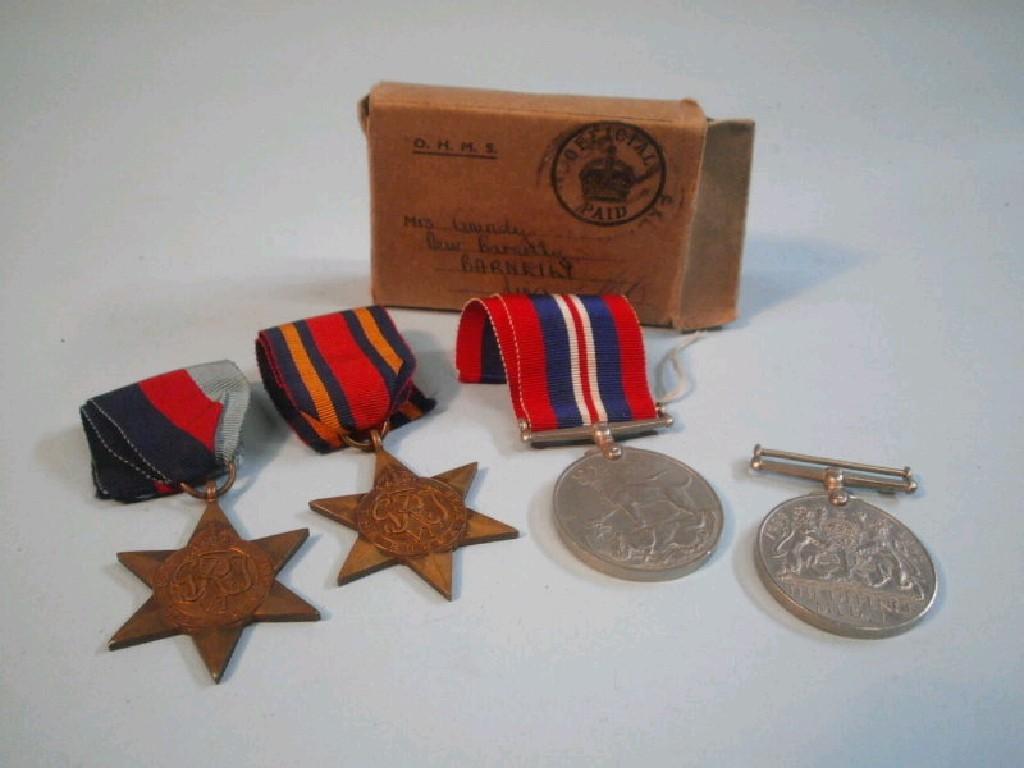 Appraisal: A group of World War II medals the - medal